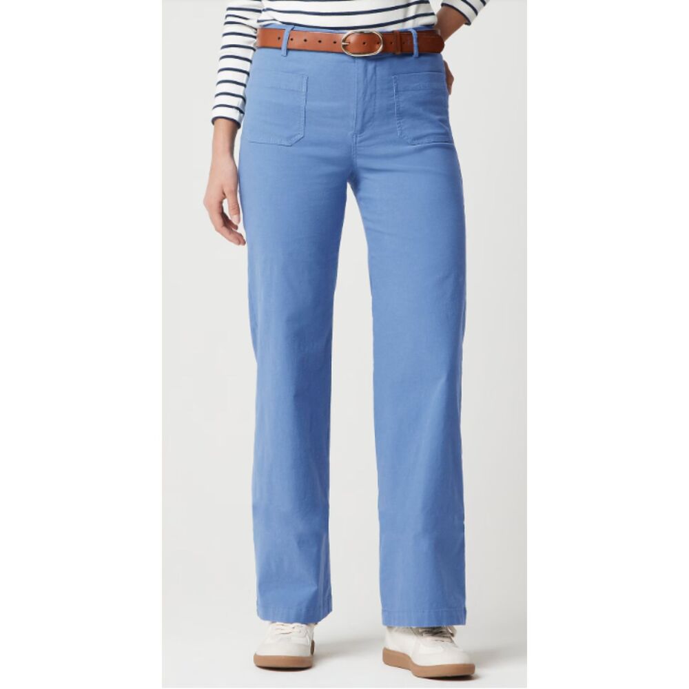 J.Crew Lizzie Wide-Leg Pant Rustic Ocean Blue 32
